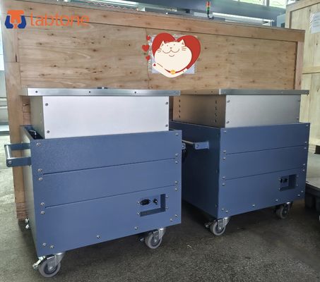 Tavolo vibrante meccanico per test di vibrazione di componenti elettronici con intervallo di frequenza 5-80 Hz e carico utile massimo di 50 kg