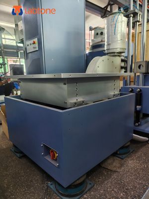 Tavolo vibrante meccanico per test di vibrazione di componenti elettronici con intervallo di frequenza 5-80 Hz e carico utile massimo di 50 kg
