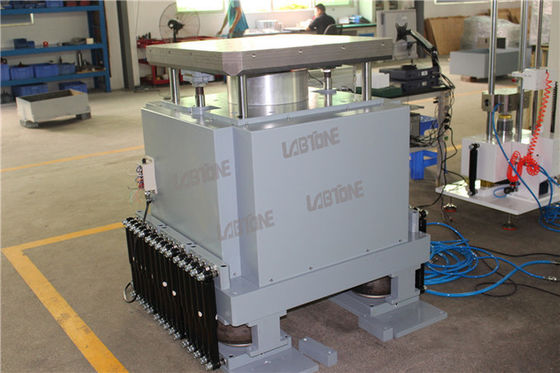 100 kg di carico utile Tester di urto pneumatico ad alta velocità con tabella 500 x 700 mm Accelerazione fino a 200 g